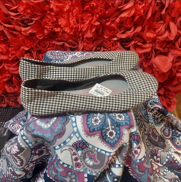 Womens NWT Size 9.5 Lower East Side Checkered Flats Black/ White - Picture 5 of 7